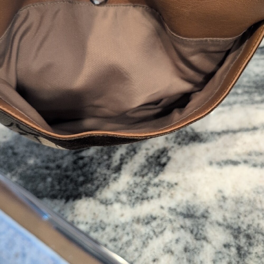 Coach Patchwork Brown Multi-Texture Hobo Shoulder Bag w/Matching Wristlet - Picture 13 of 16